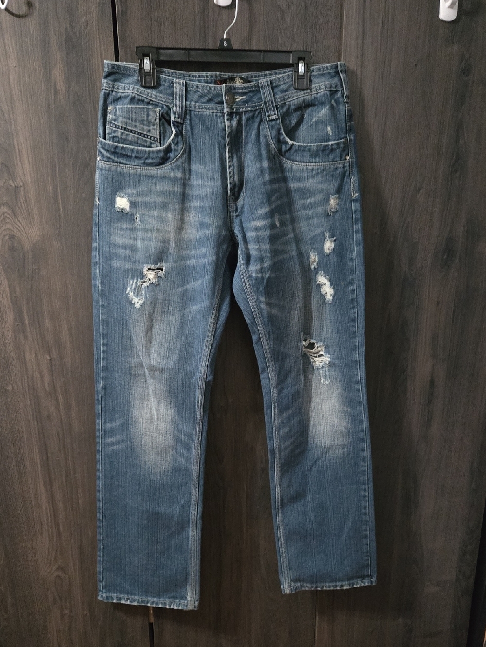 Yaso Distressed Blue Jeans - Casual Straight Fit